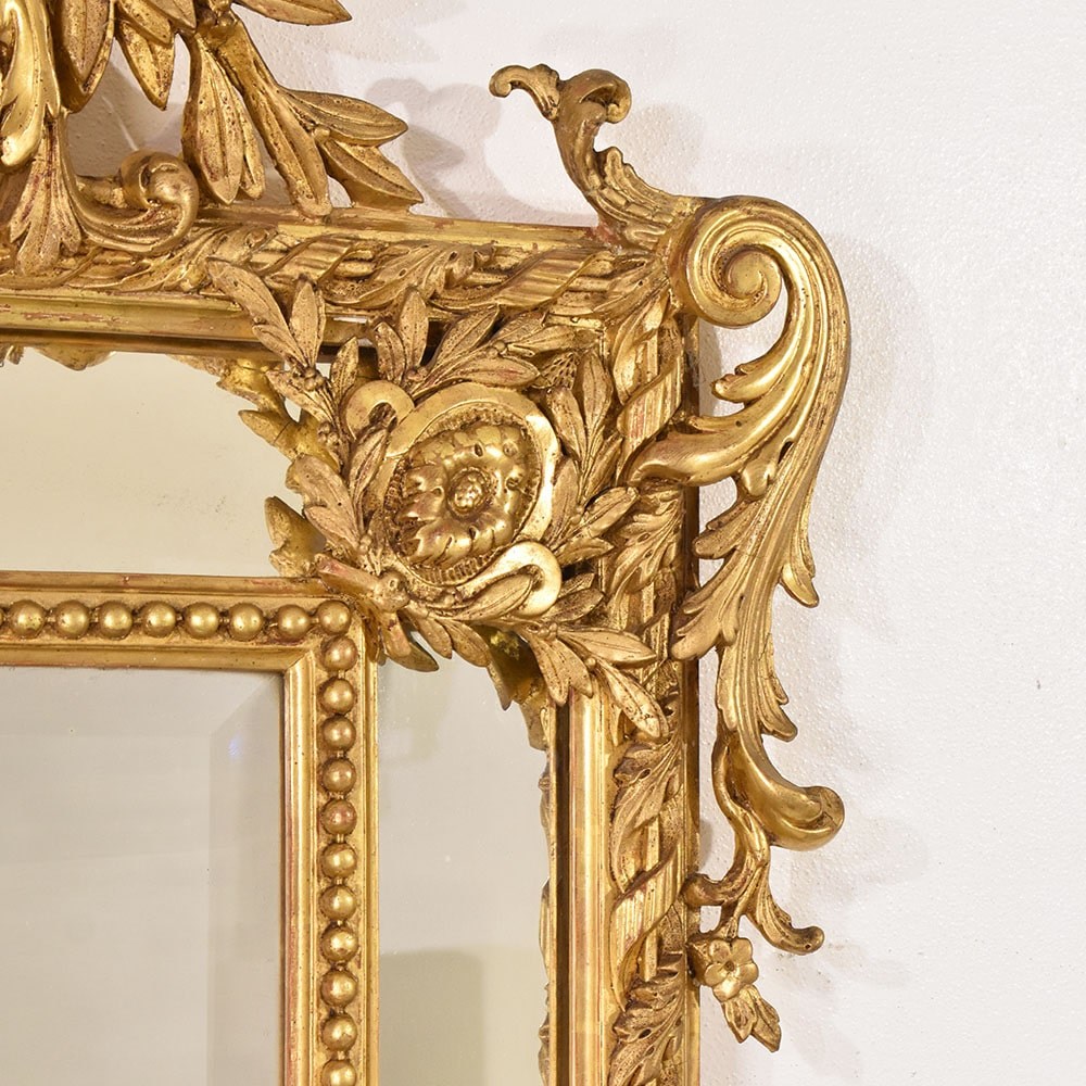 SPCP176 1 antique gold leaf mirror antique louis philippe mirror XIX.jpg